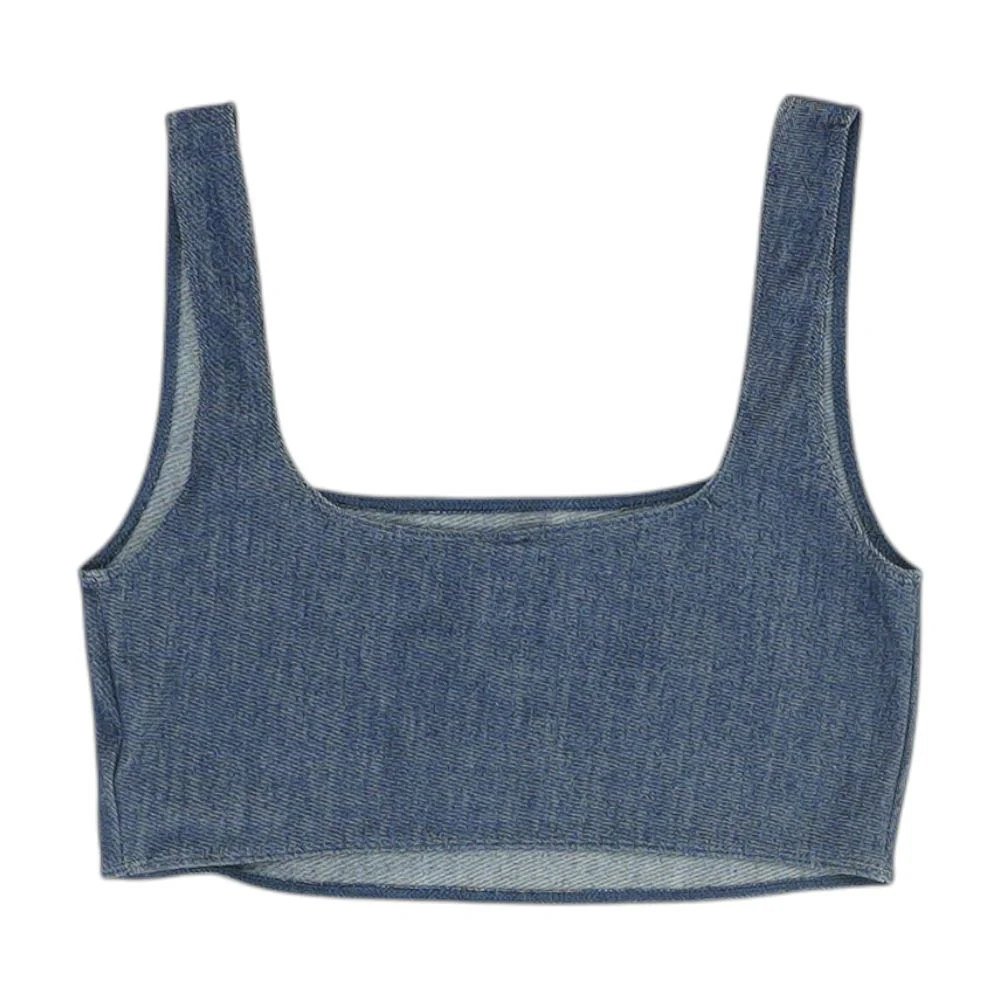 Blue Cropped Blouse - Image 2