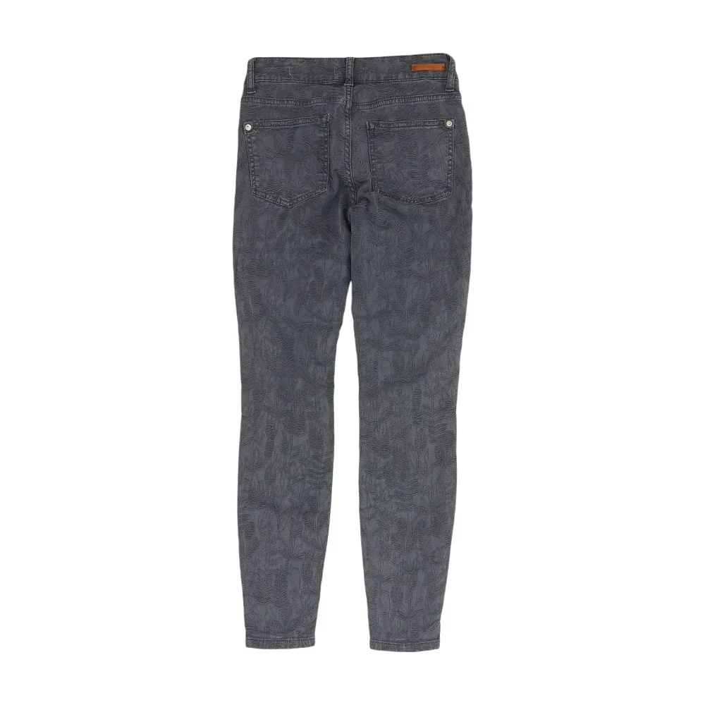 Blue Floral High Rise Skinny Leg Jeans - Image 2