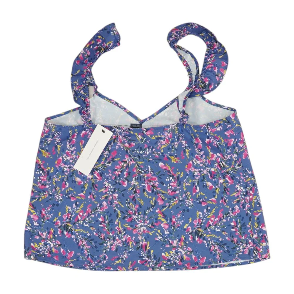 Blue Floral Knit Top - Image 2