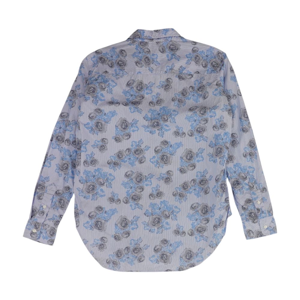 Blue Floral Long Sleeve Button Down - Image 2