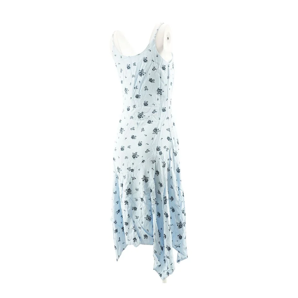 Blue Floral Midi Dress - Image 2
