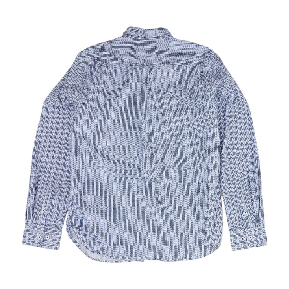 Blue Geometric Long Sleeve Button Down - Image 2