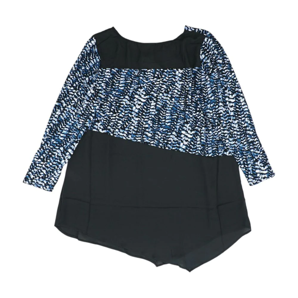 Blue Graphic Blouse - Image 2