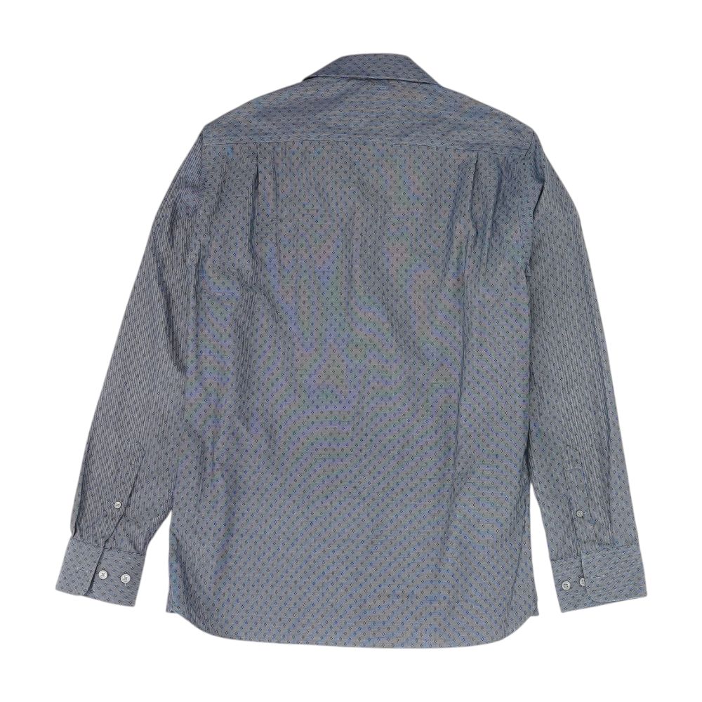 Blue Graphic Long Sleeve Button Down - Image 2