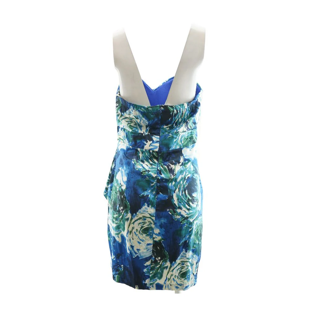 Blue Graphic Midi Dress - Image 2