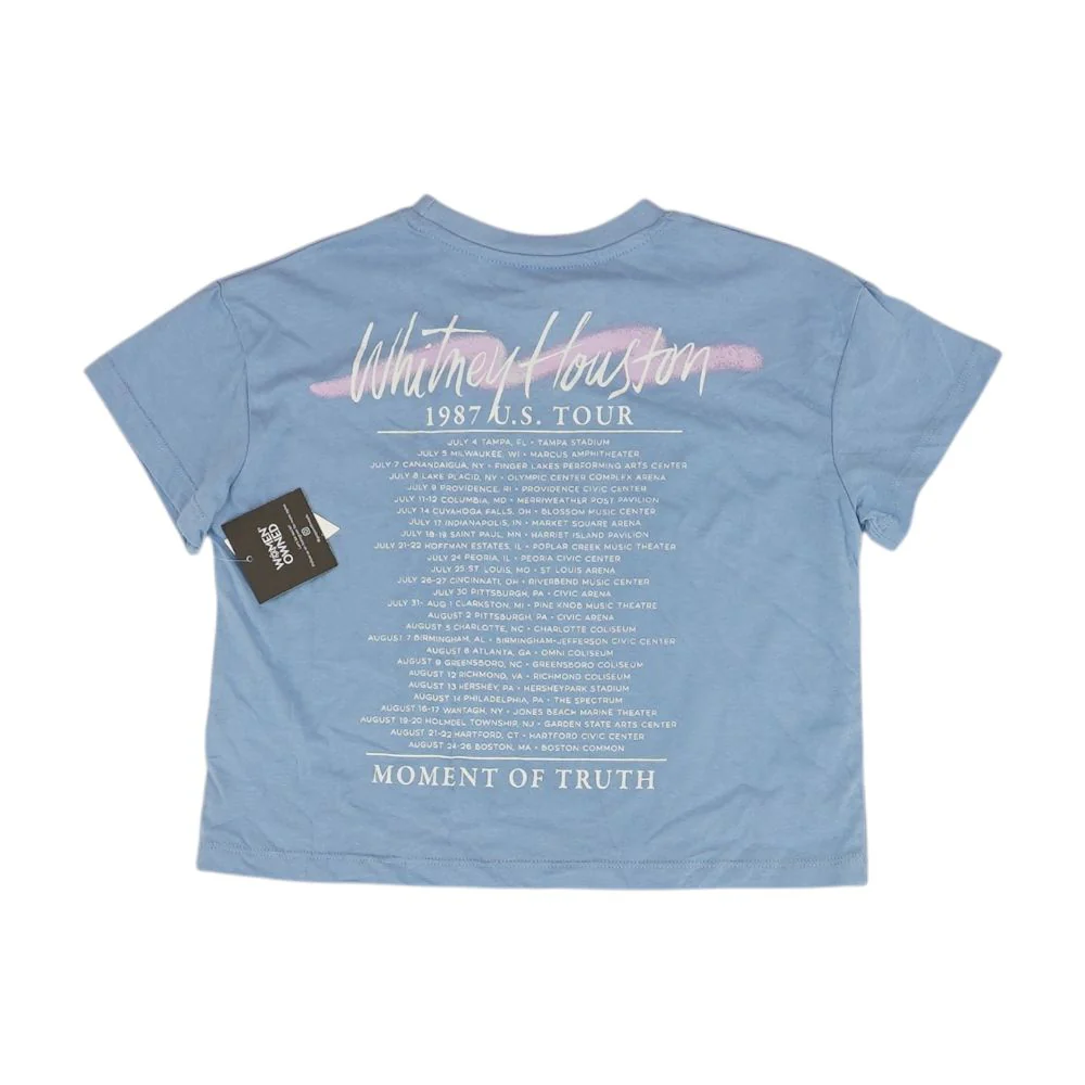 Blue Graphic Whitney Houston Crewneck T Shirt - Image 2