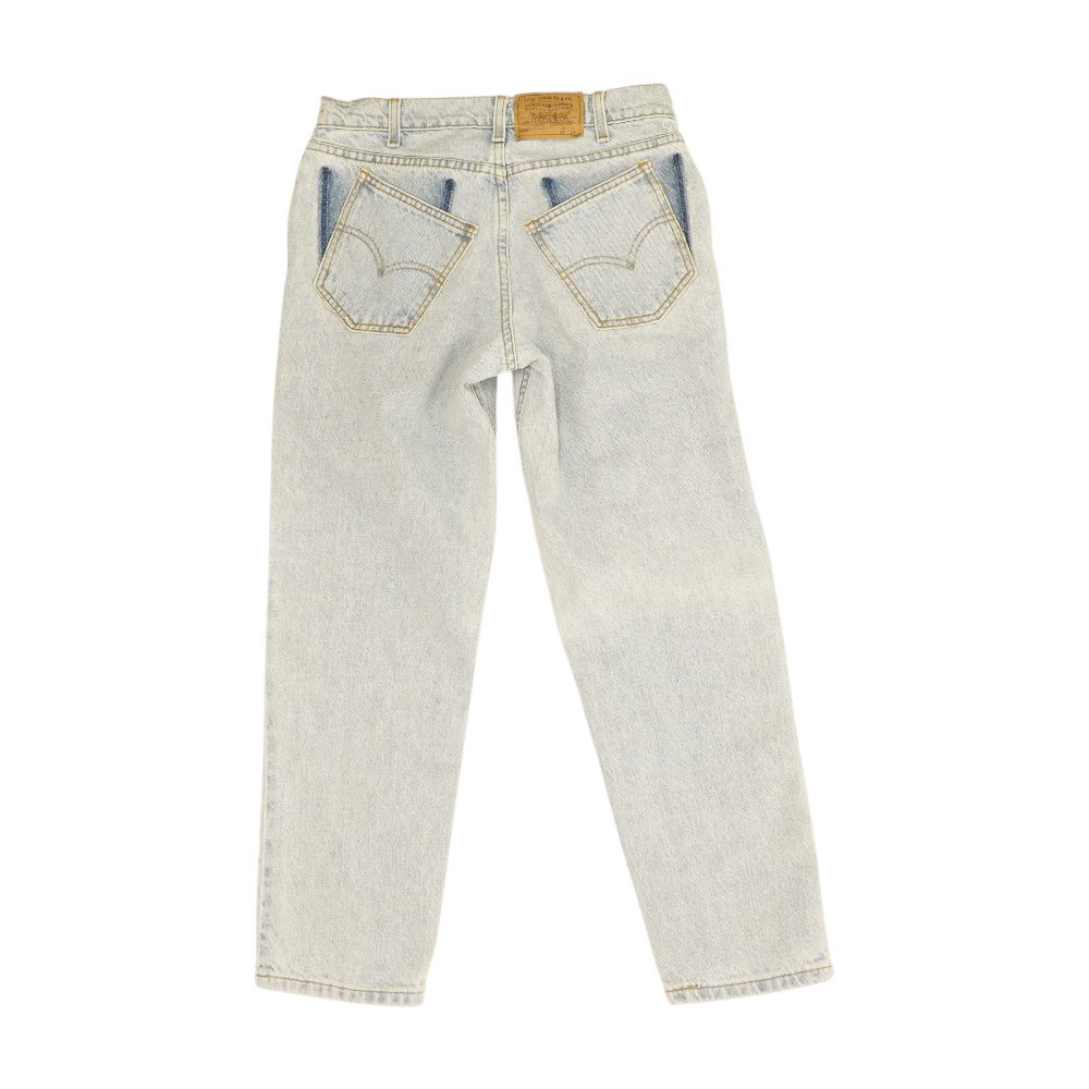 Blue High Rise Relaxed Jeans - Image 2