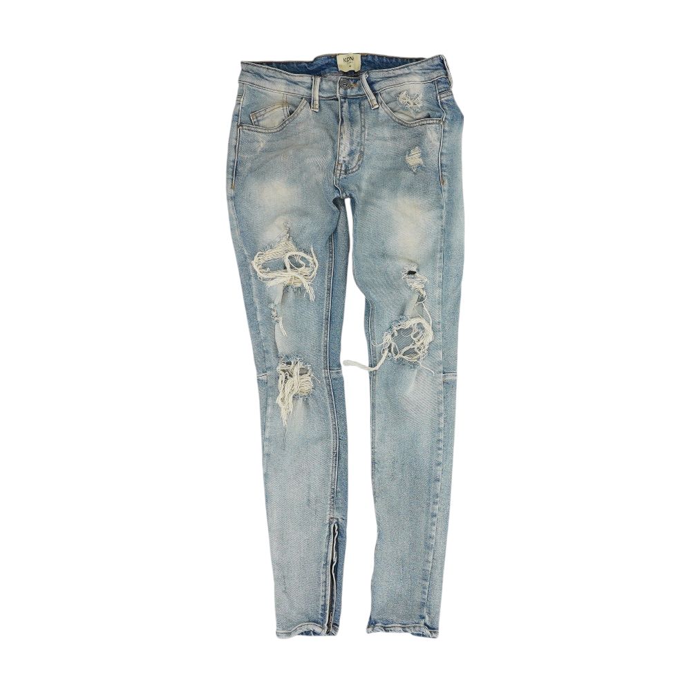 Blue High Rise Skinny Leg Jeans