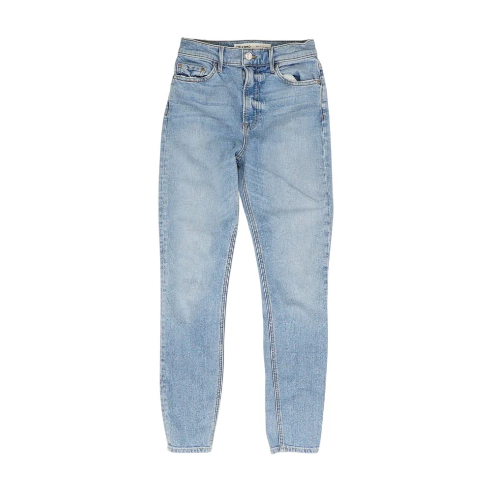 Blue High Rise Skinny Leg Jeans