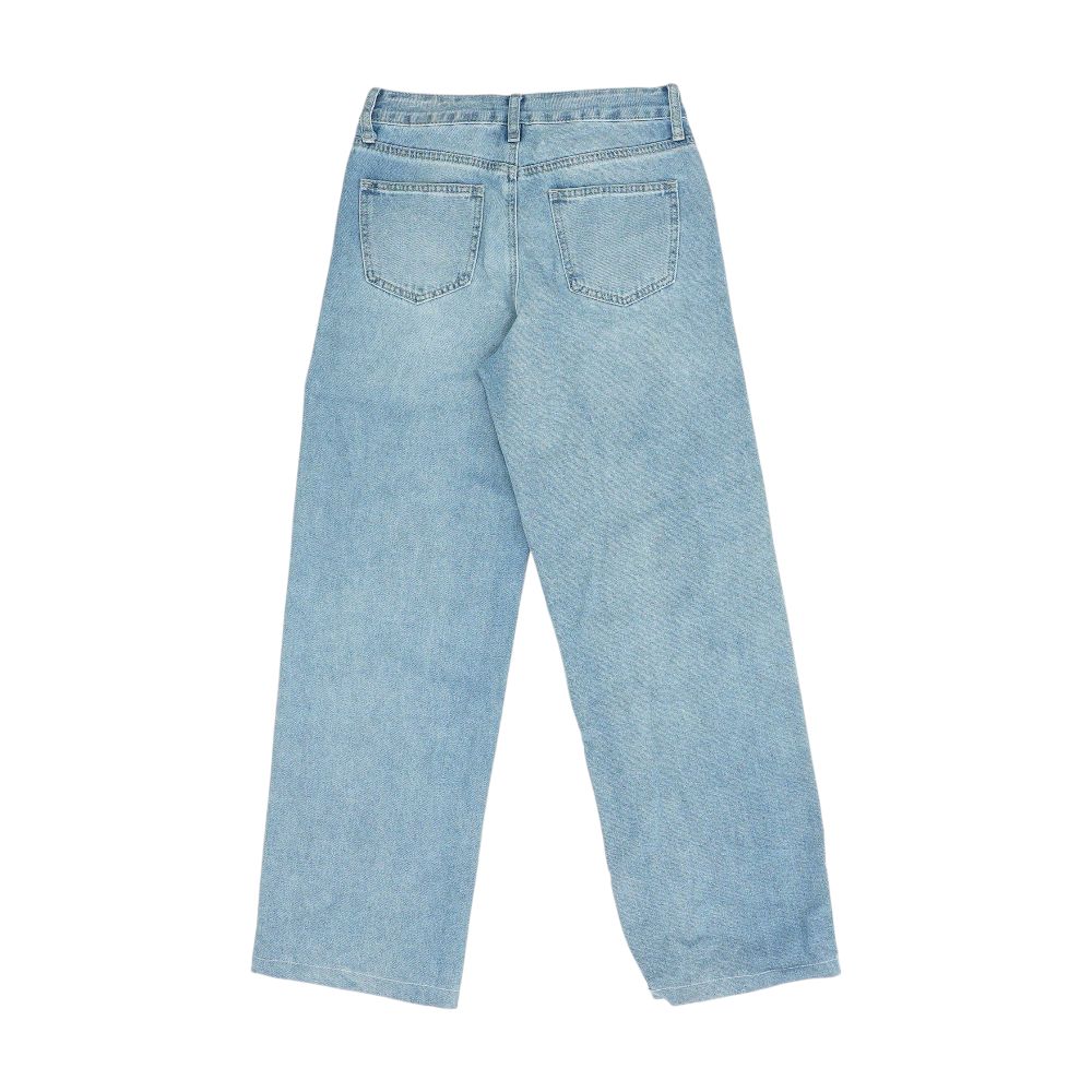 Blue High Rise Straight Leg Jeans - Image 2