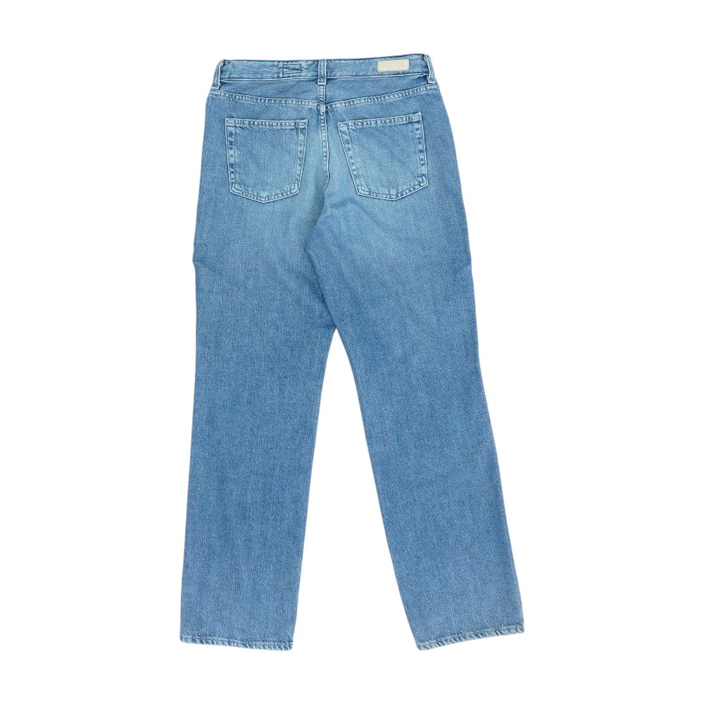 Blue High Rise Straight Leg Jeans - Image 2