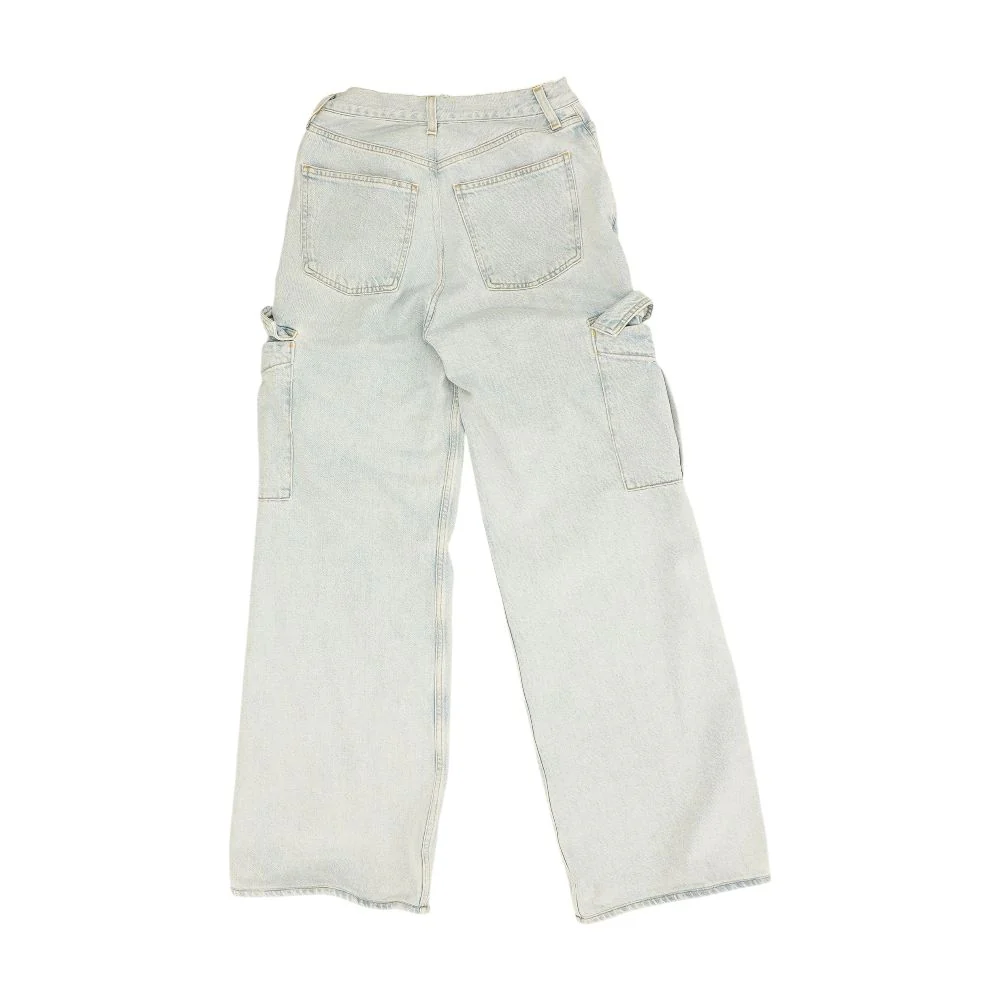 Blue High Rise Wide Leg Jeans - Image 2