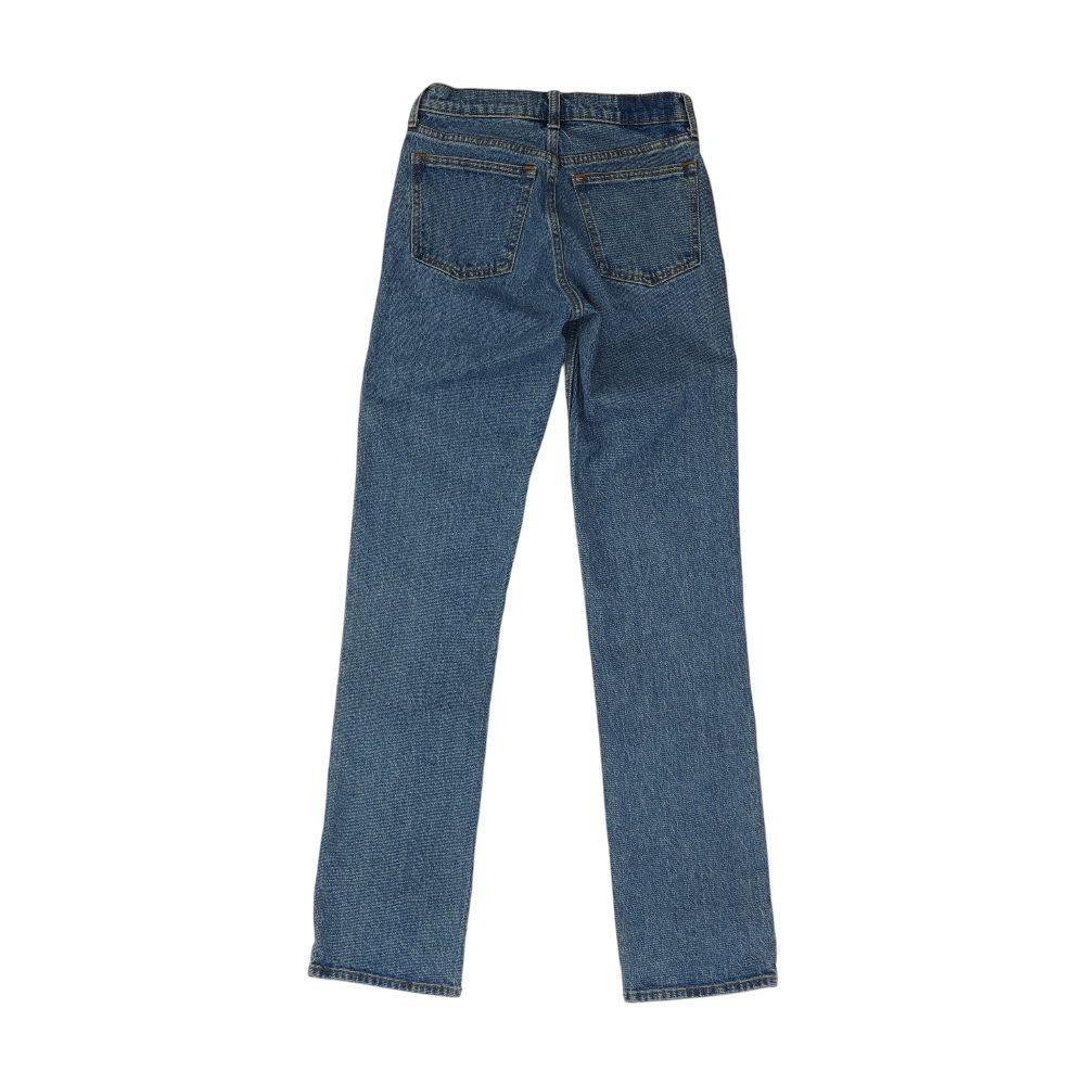 Blue Long Mid Rise Straight Leg Jeans - Image 2