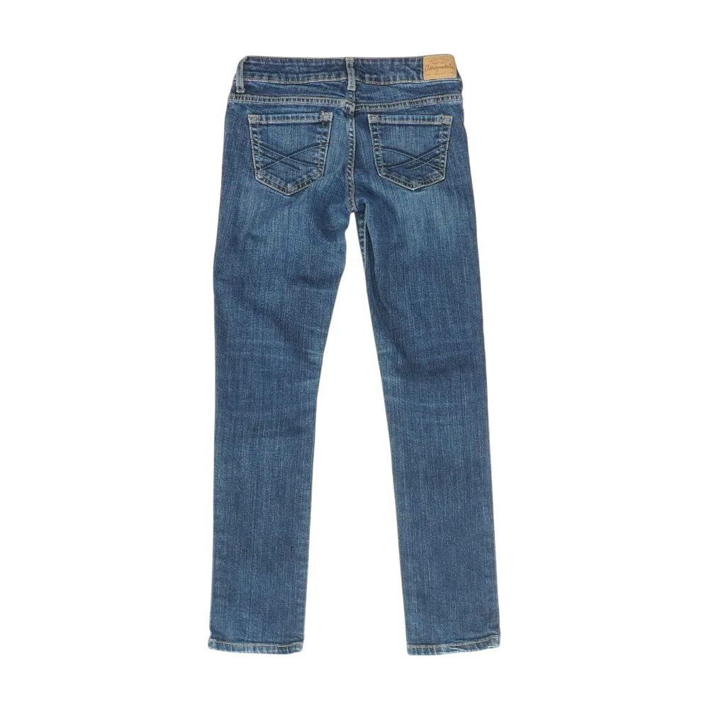 Blue Low Rise Skinny Leg Jeans - Image 2