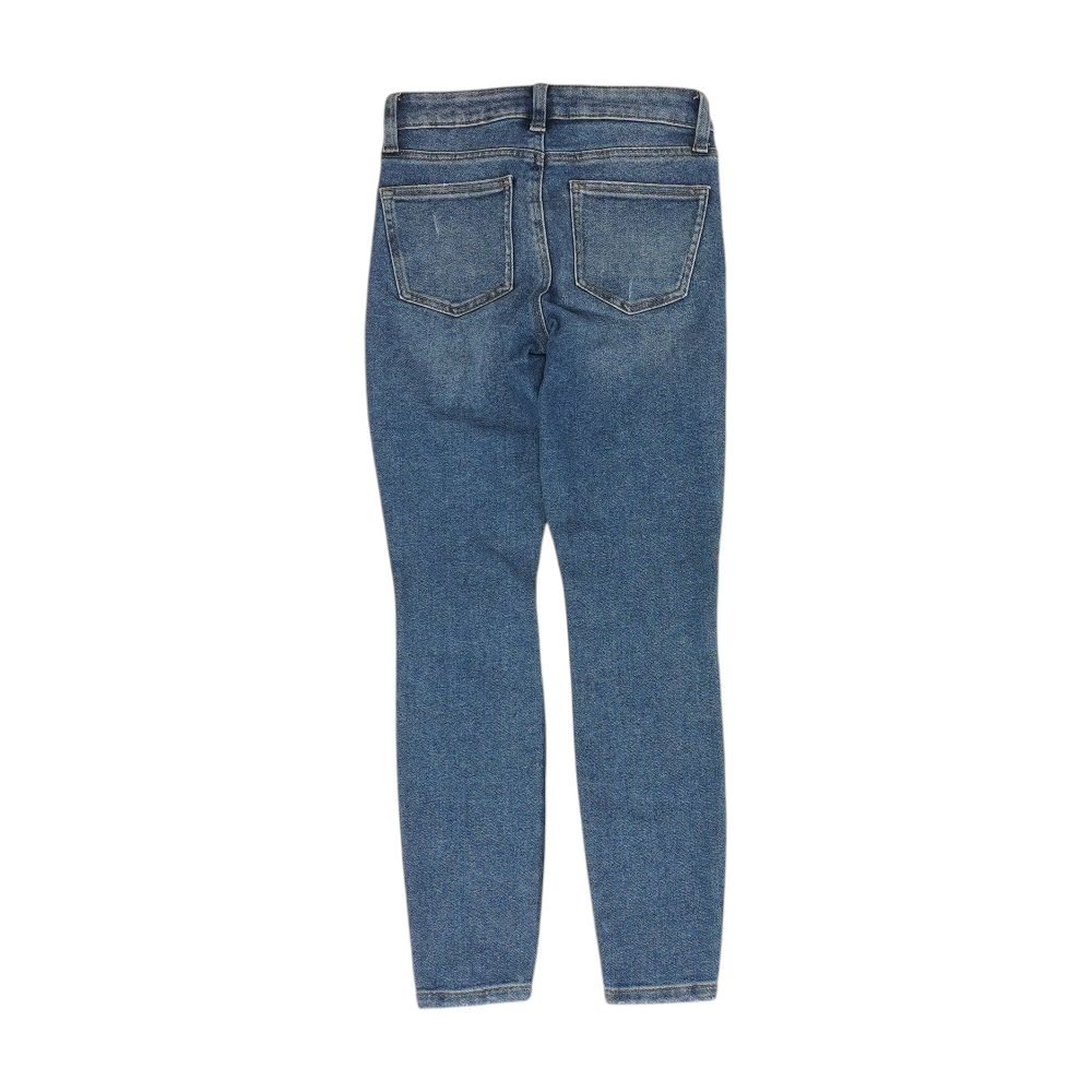 Blue Mid Rise Skinny Leg Jeans - Image 2