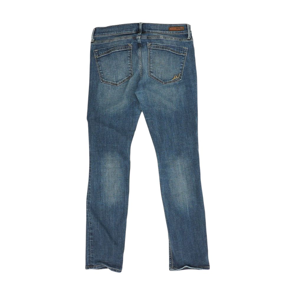 Blue Mid Rise Skinny Leg Jeans - Image 2