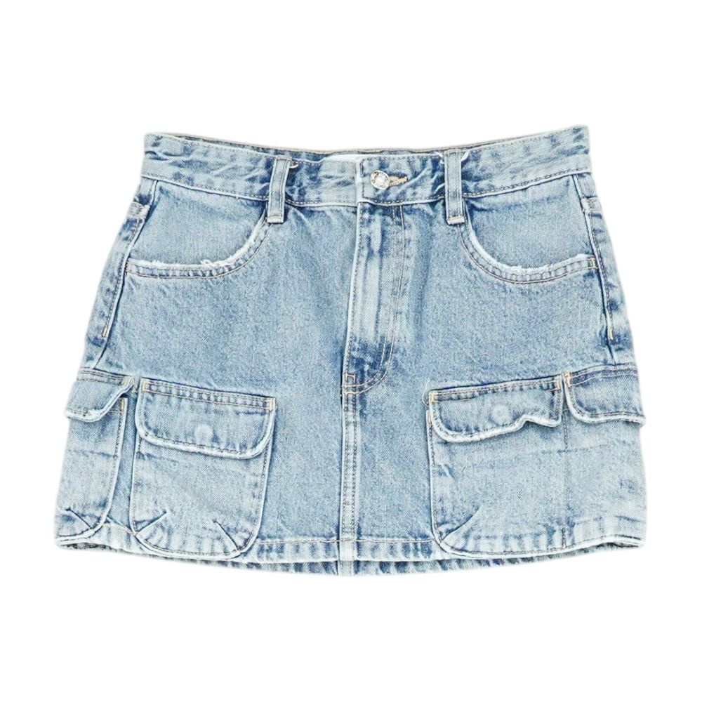 Blue Mini Skirt