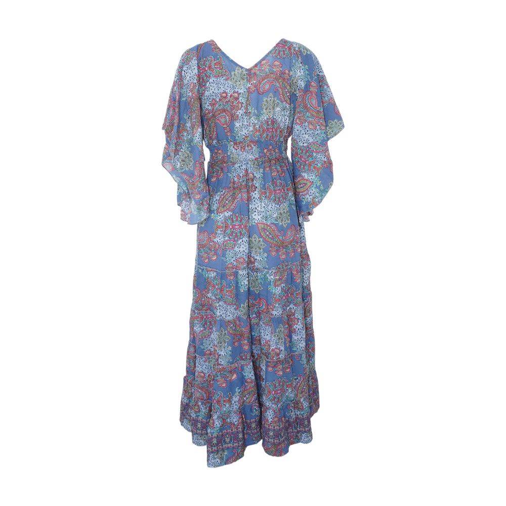 Blue Paisley Midi Dress - Image 2