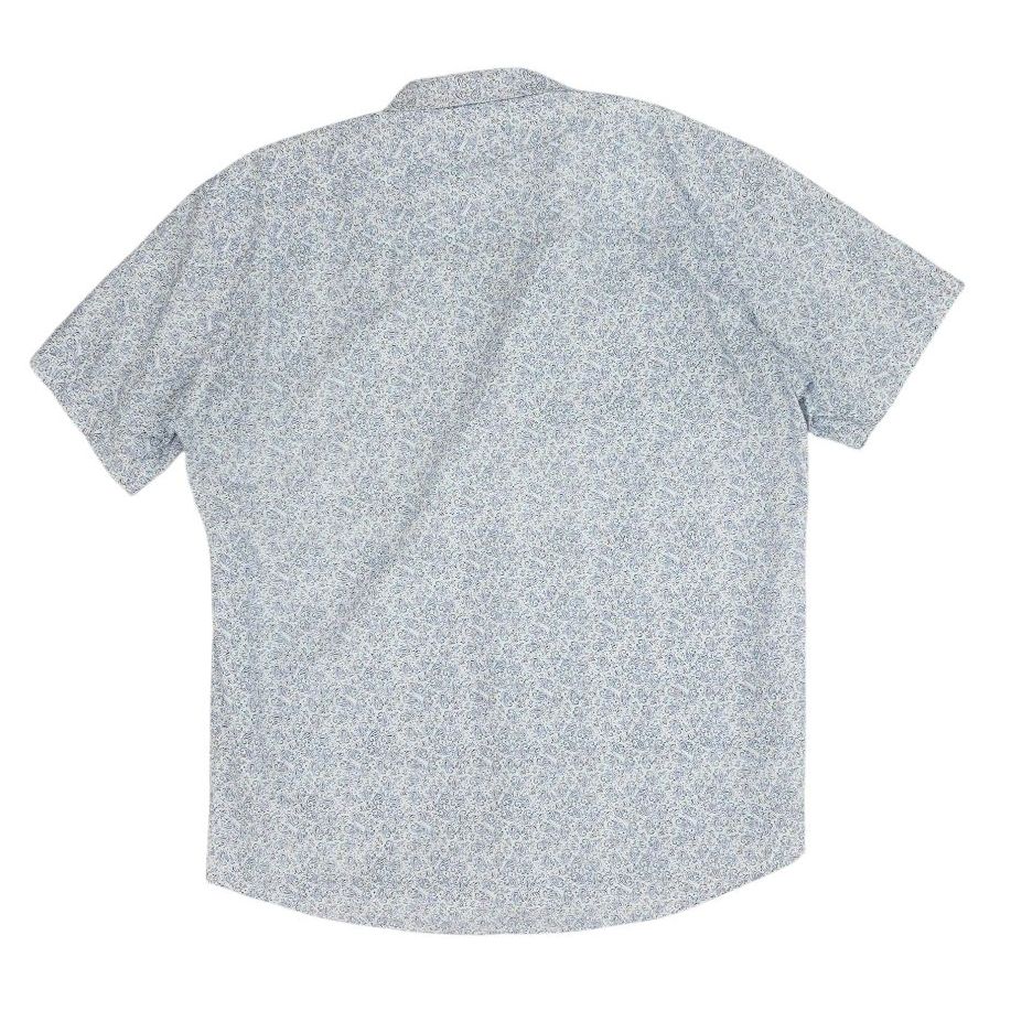 Blue Paisley Short Sleeve Button Down - Image 2