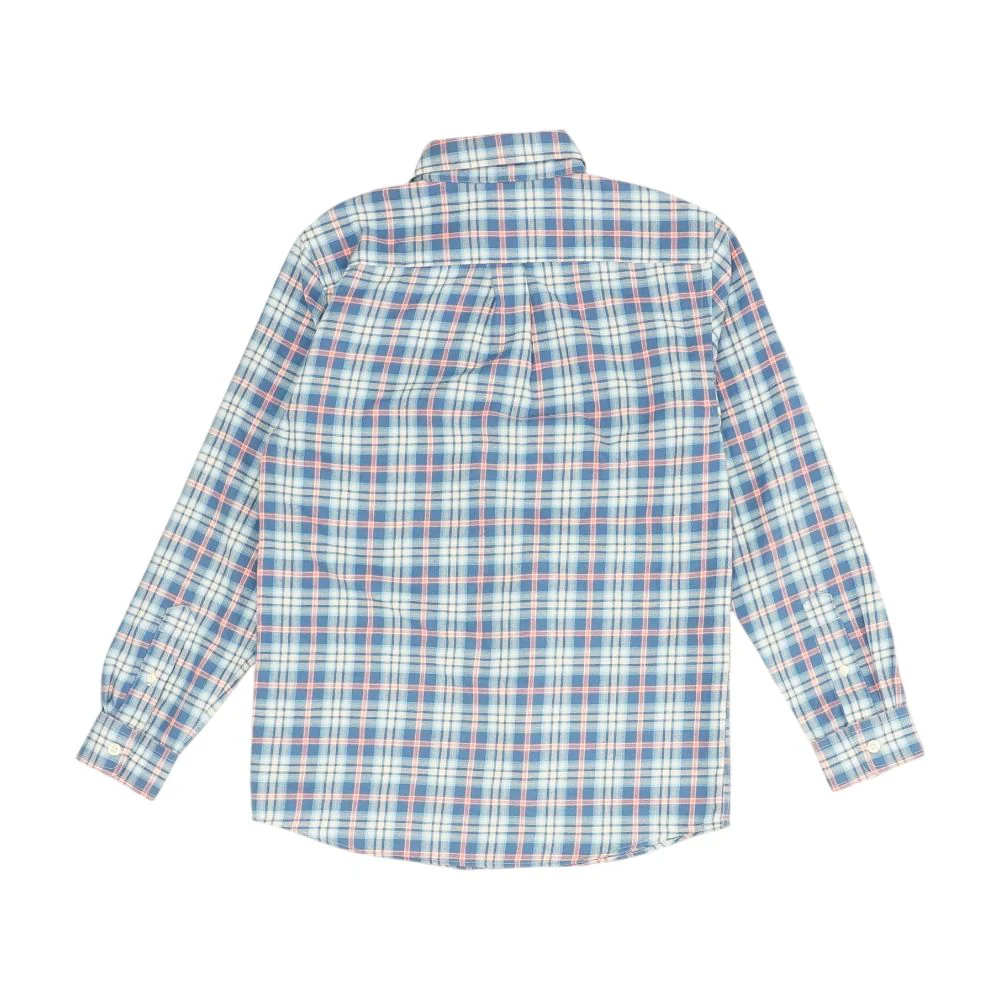 Blue Plaid Flannel Button Down - Image 2