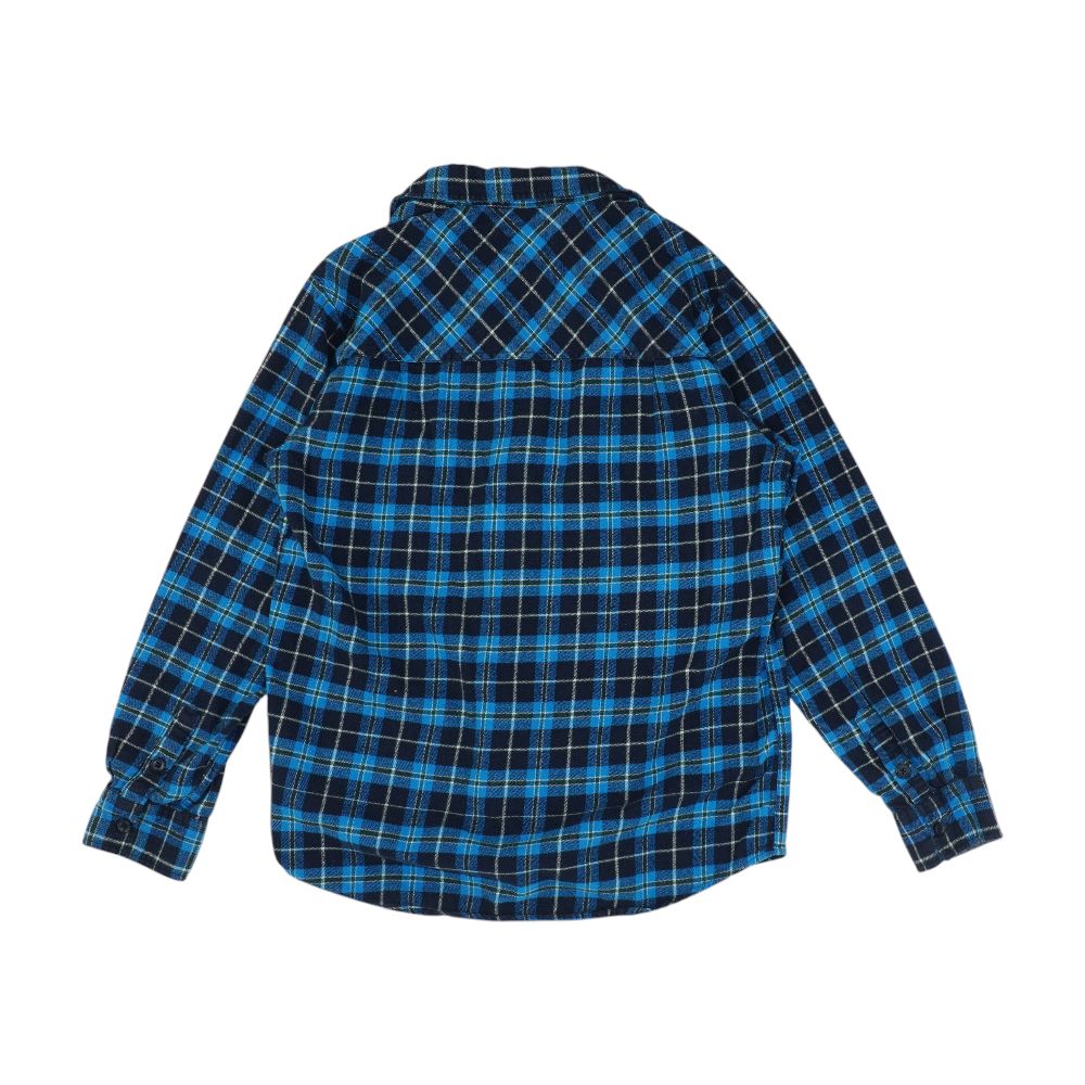 Blue Plaid Flannel Button Down - Image 2