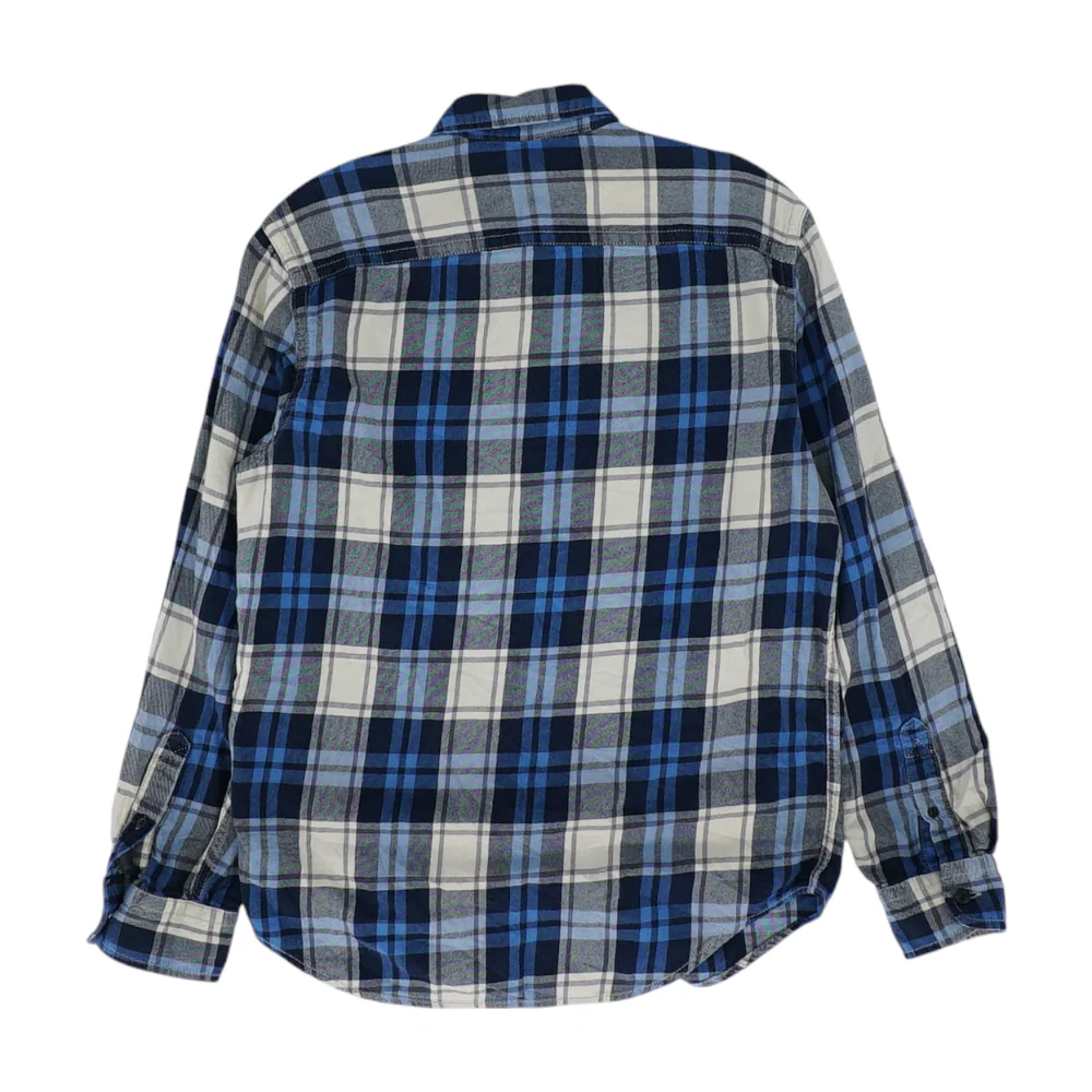 Blue Plaid Flannel Button Down - Image 2