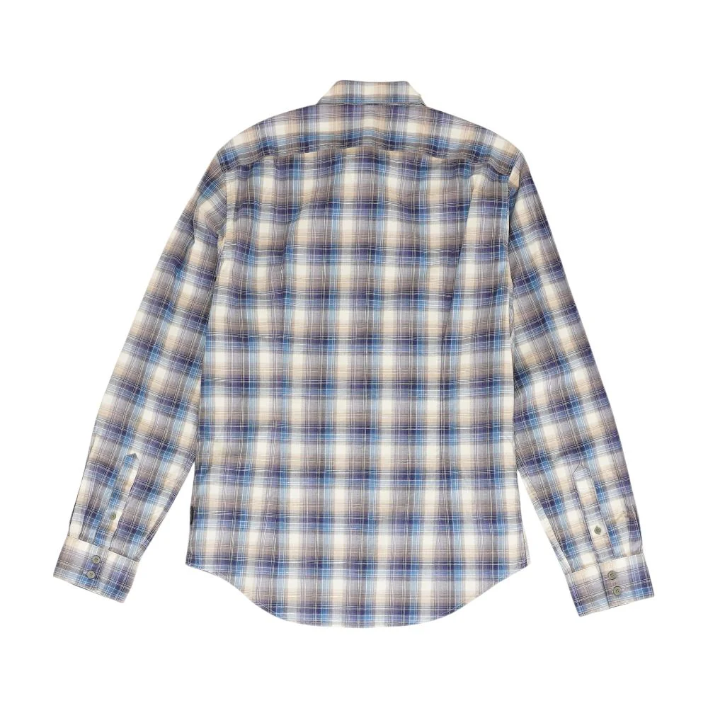 Blue Plaid Long Sleeve Button Down - Image 2