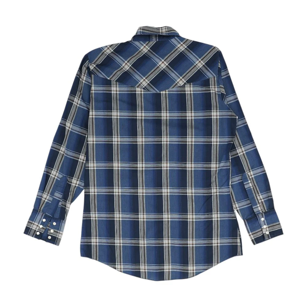 Blue Plaid Long Sleeve Button Down - Image 2