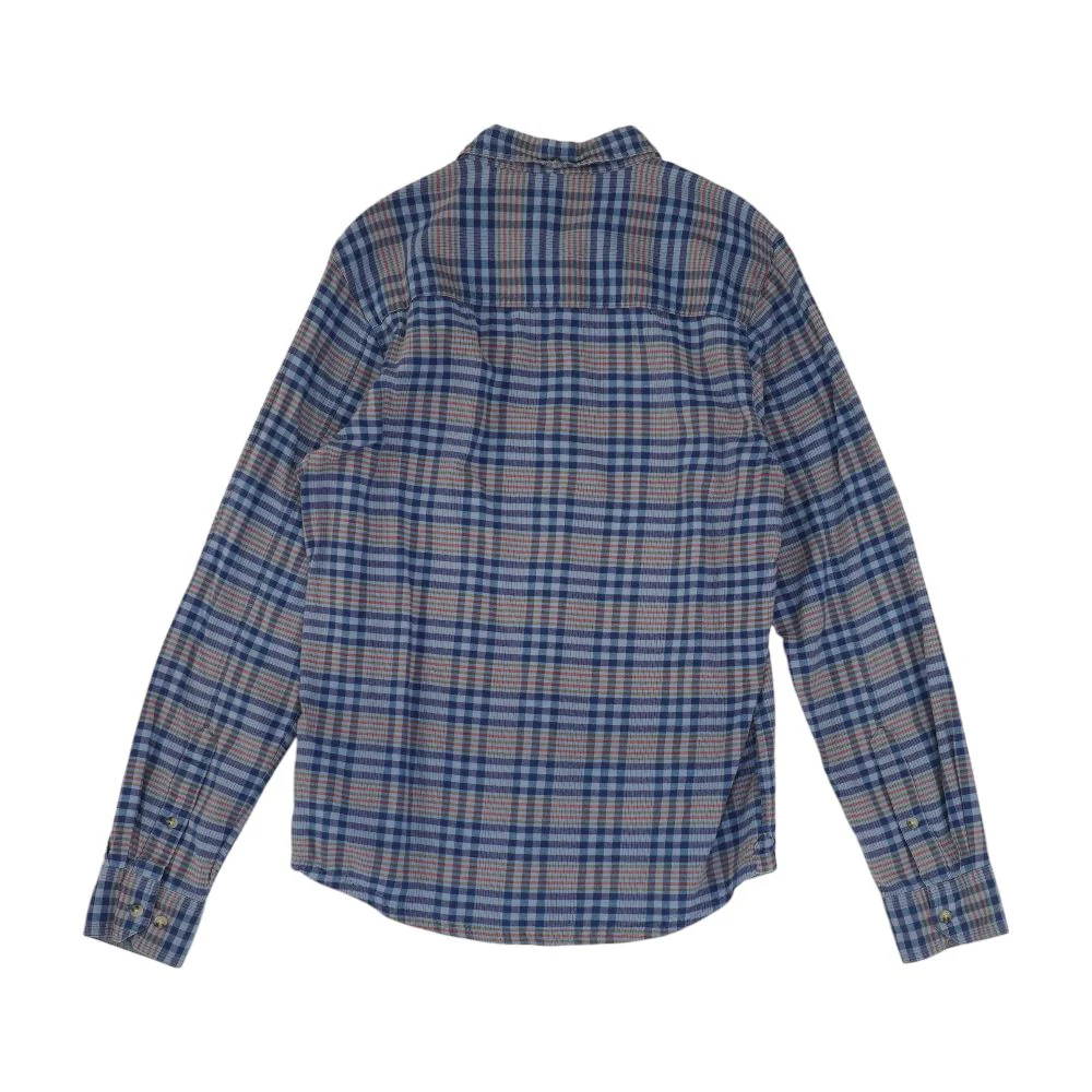 Blue Plaid Long Sleeve Button Down - Image 2
