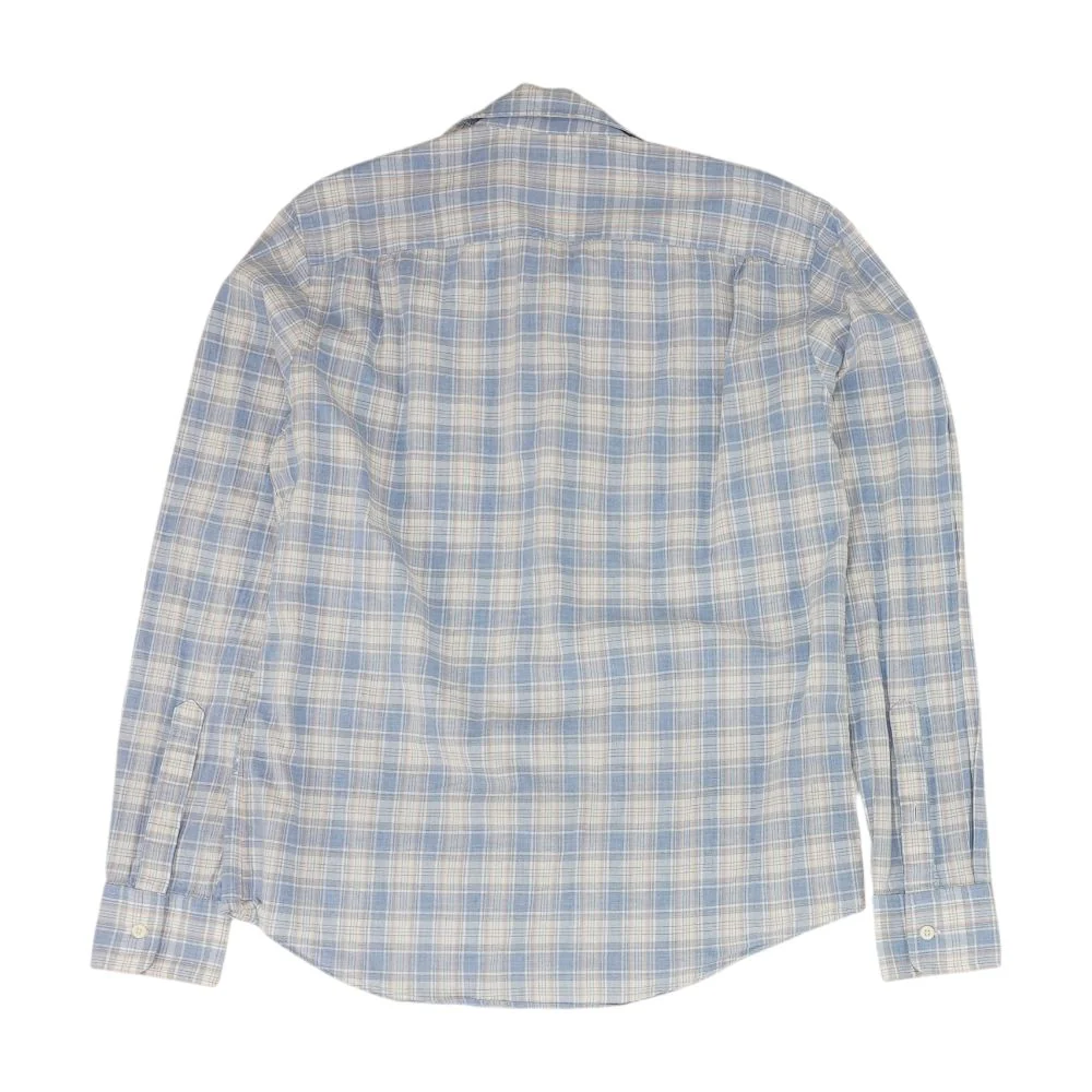 Blue Plaid Long Sleeve Button Down - Image 2