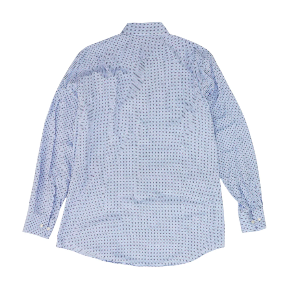 Blue Polka Dot Long Sleeve Button Down - Image 2