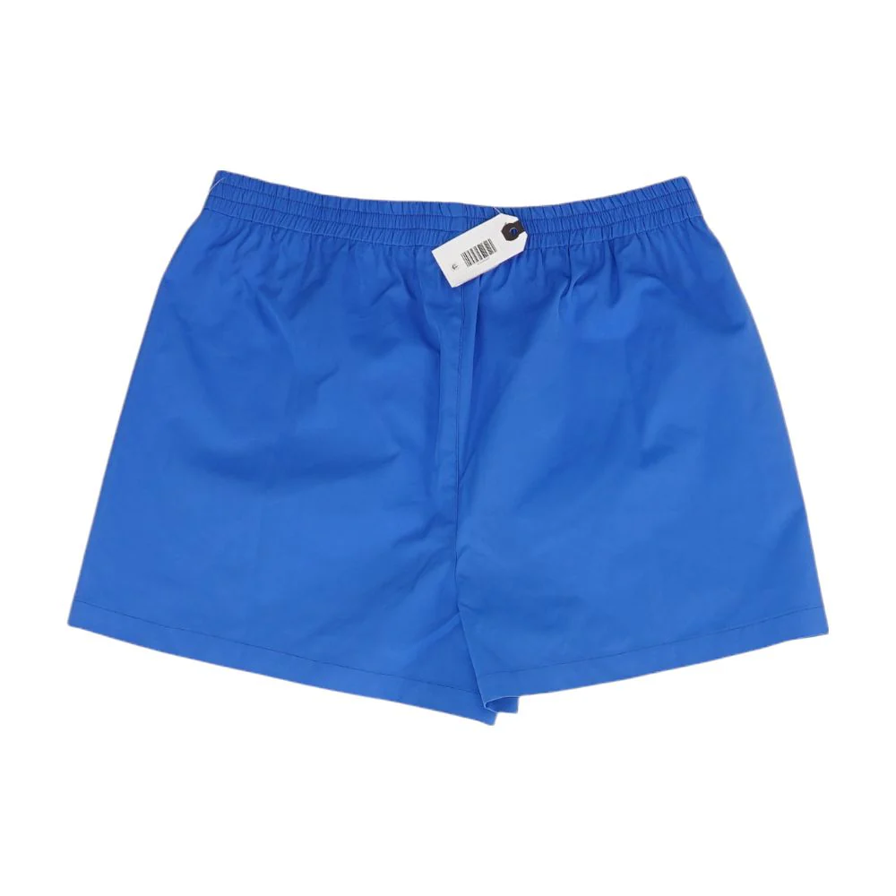 Blue Solid Active Shorts - Image 2