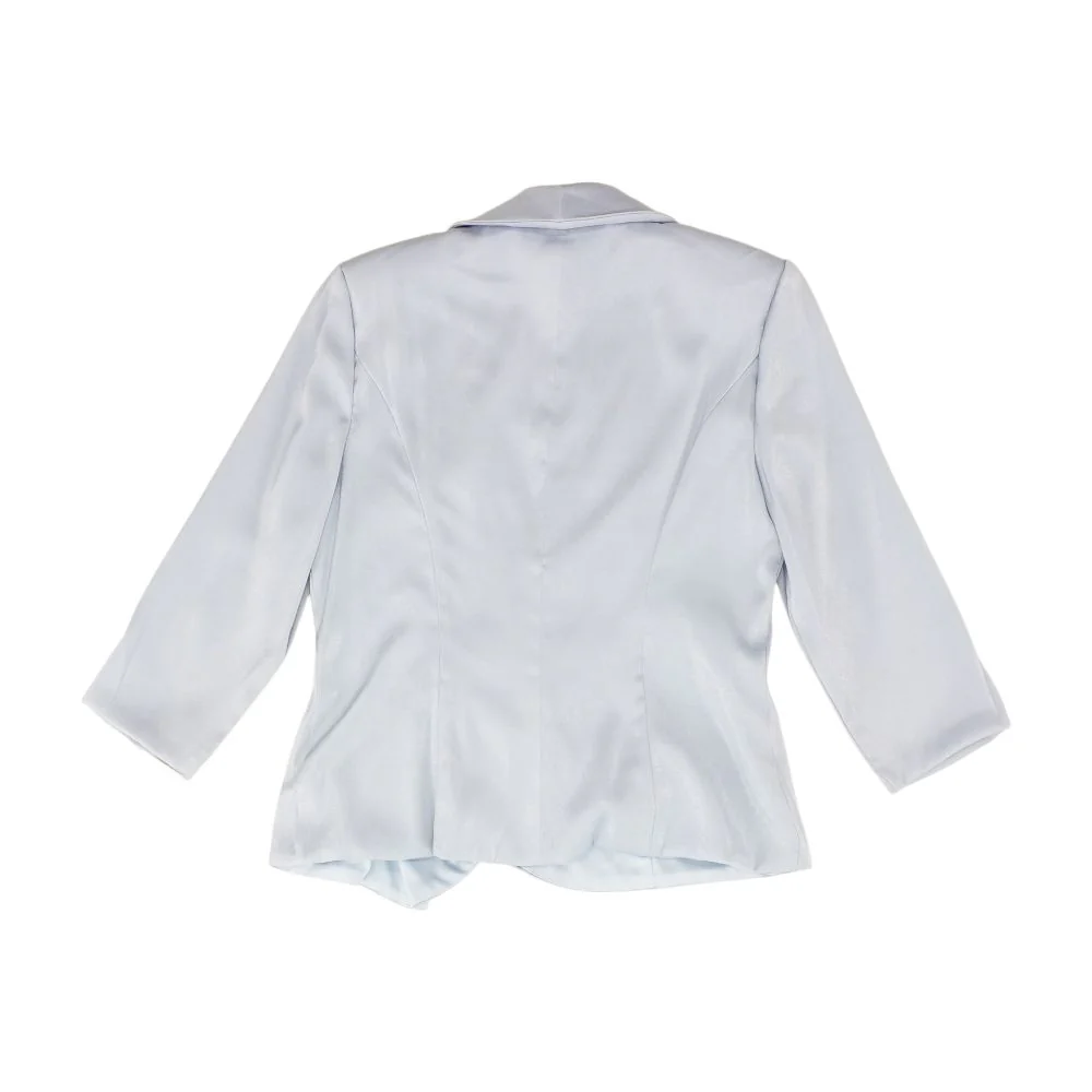 Blue Solid Blazer - Image 2
