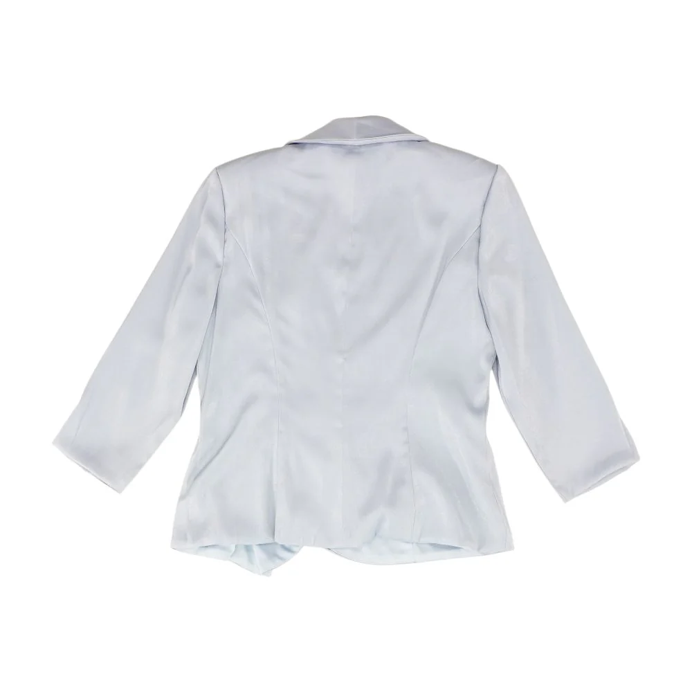 Blue Solid Blazer - Image 2
