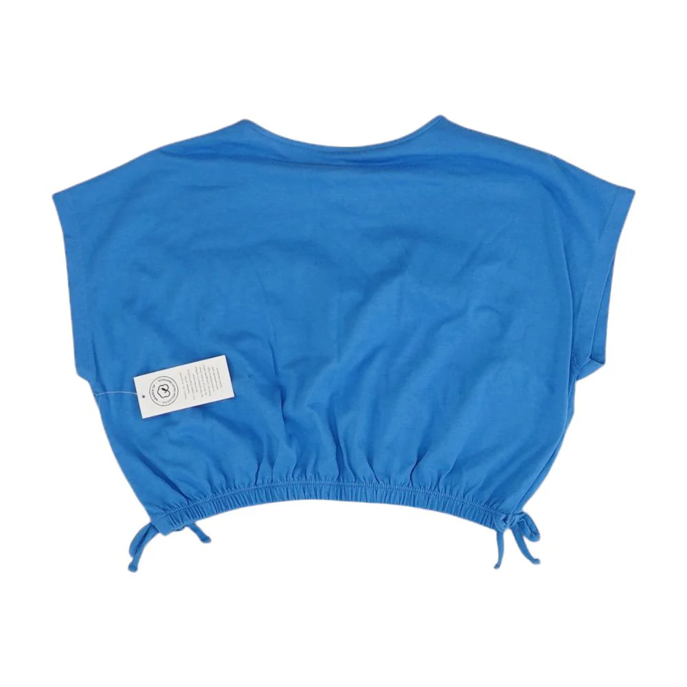 Blue Solid Crewneck T-Shirt - Image 2