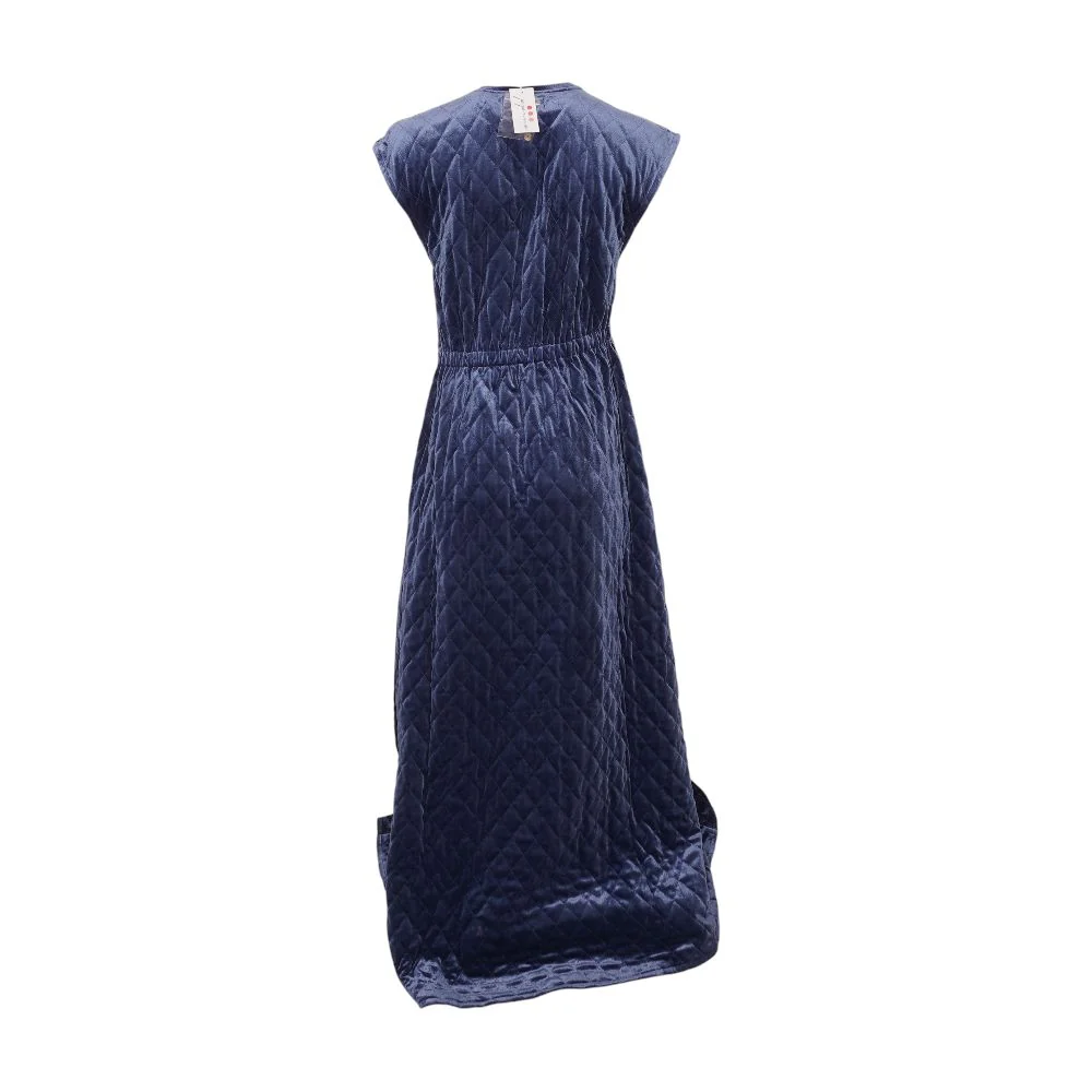 Blue Solid Dress - Image 3