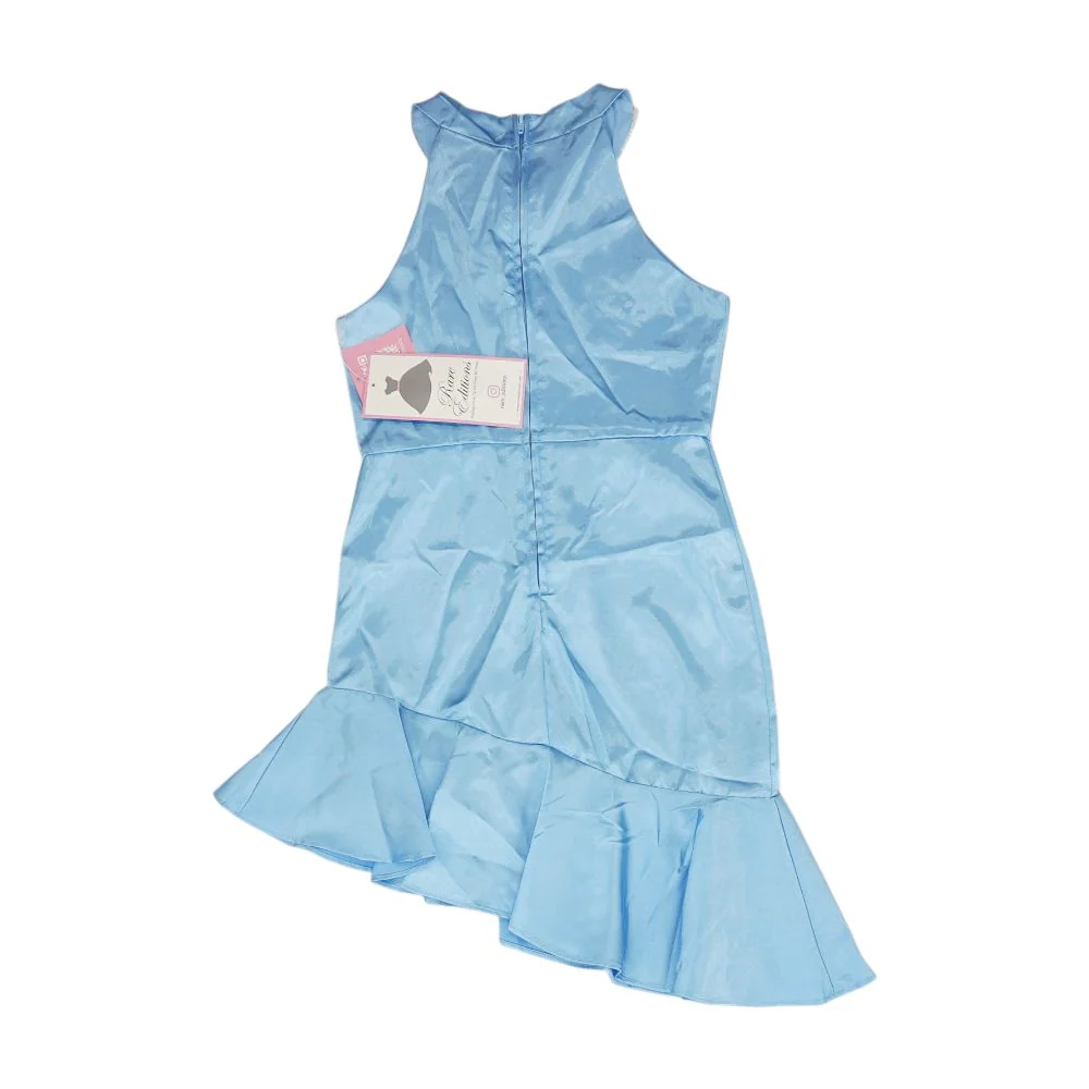 Blue Solid Dress - Image 2