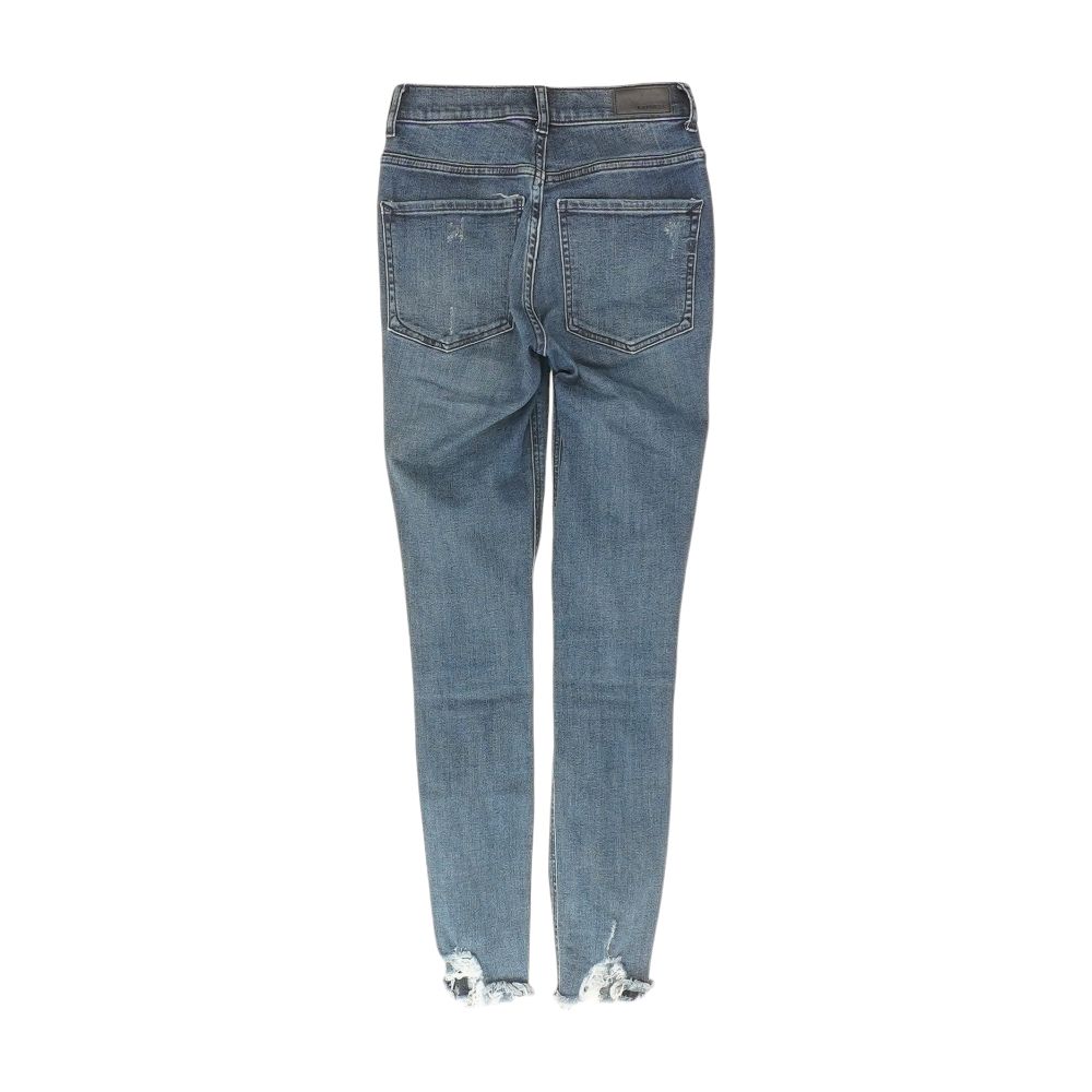 Blue Solid High Rise Jeans - Image 2