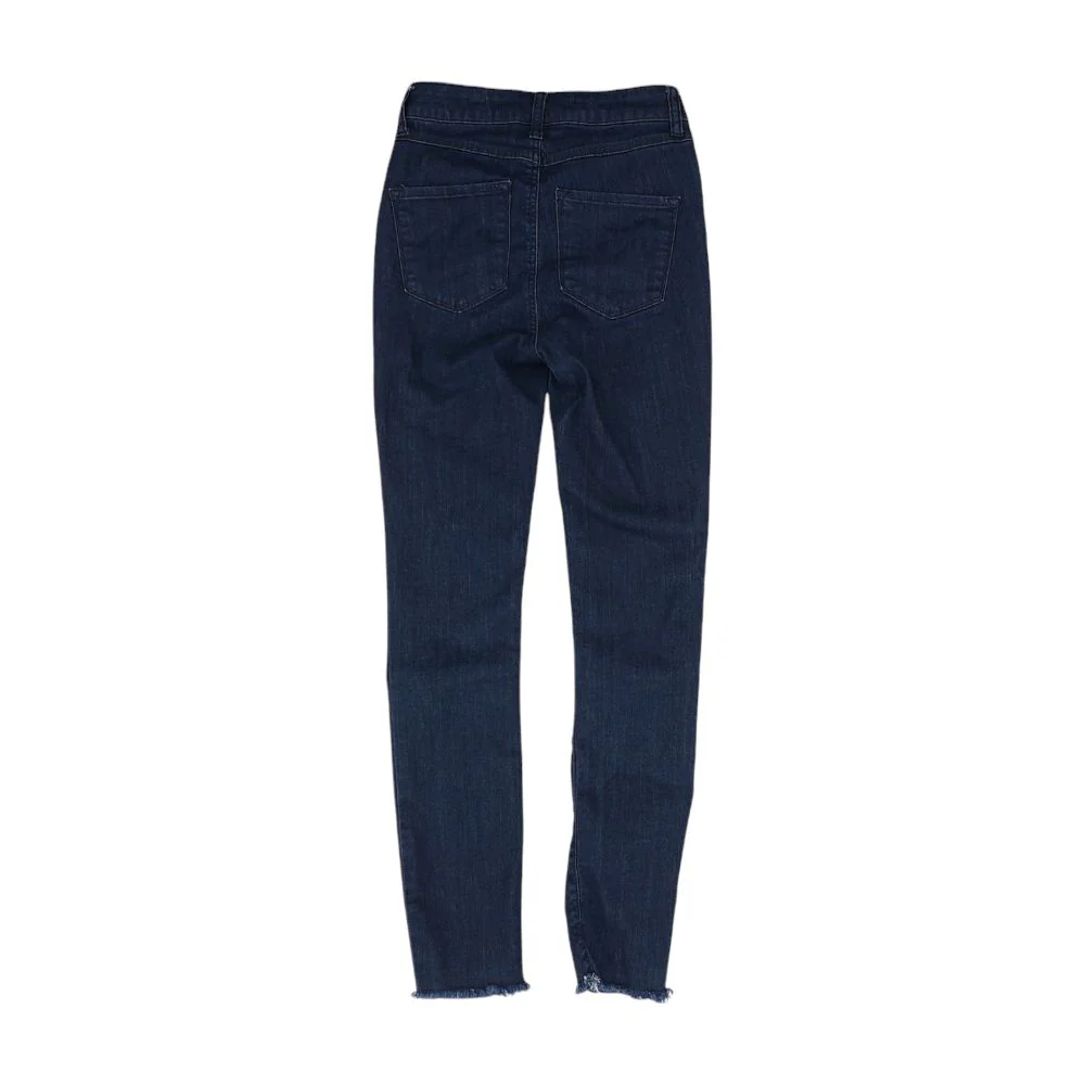 Blue Solid High Rise Jeans - Image 2