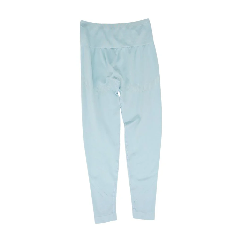 Blue Solid Leggings - Image 2