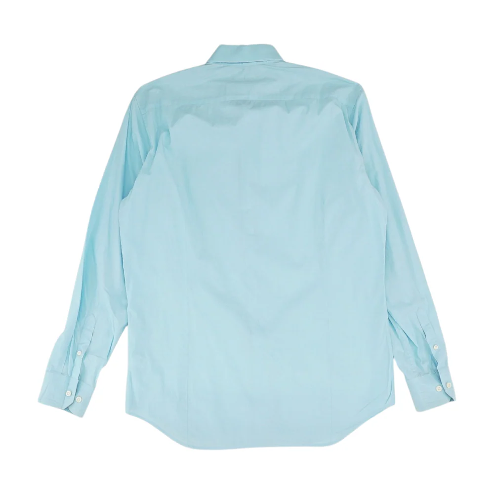 Blue Solid Long Sleeve Button Down - Image 2