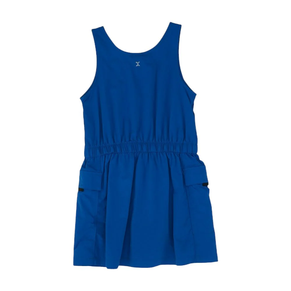 Blue Solid Midi Dress - Image 2