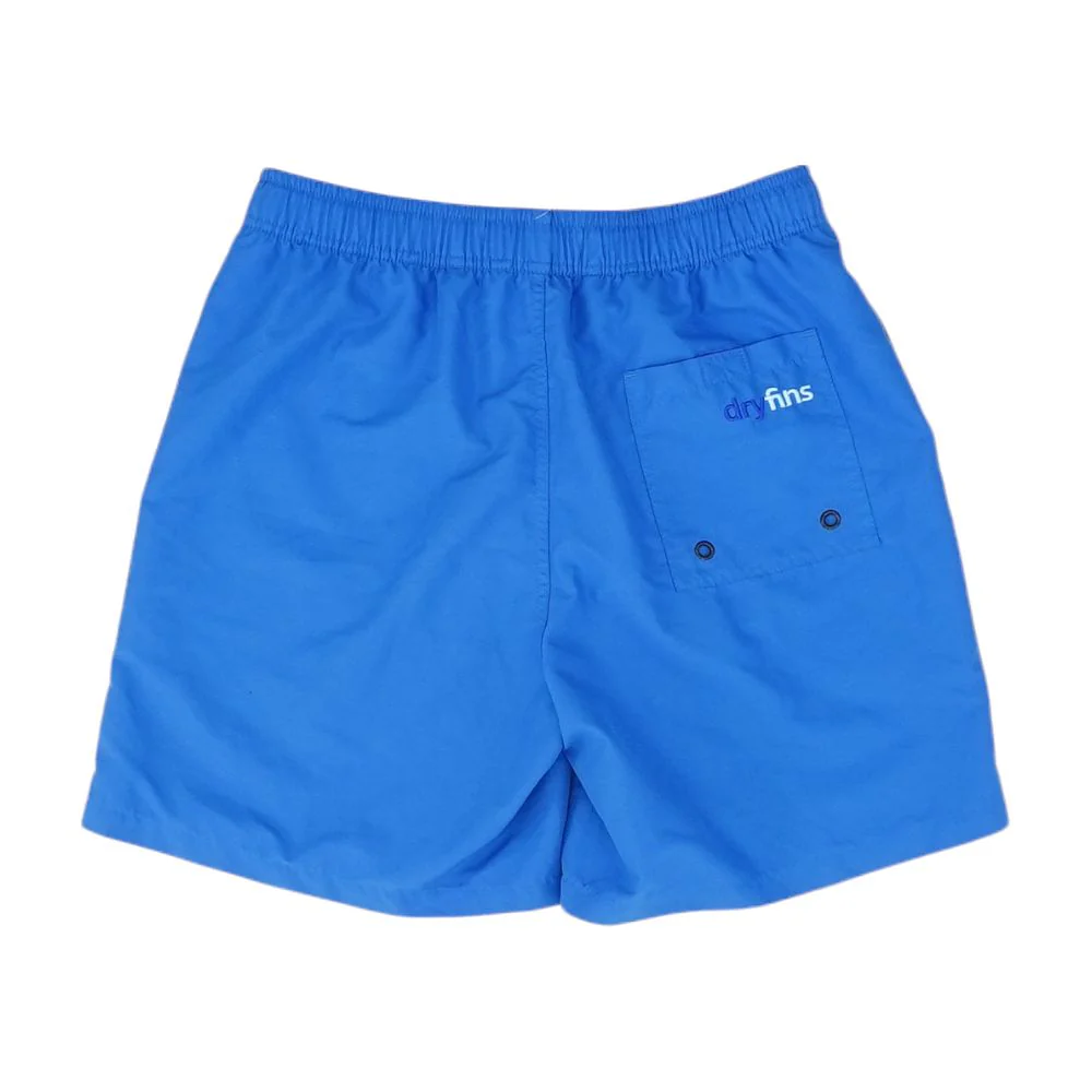 Blue Solid Swim Shorts - Image 2