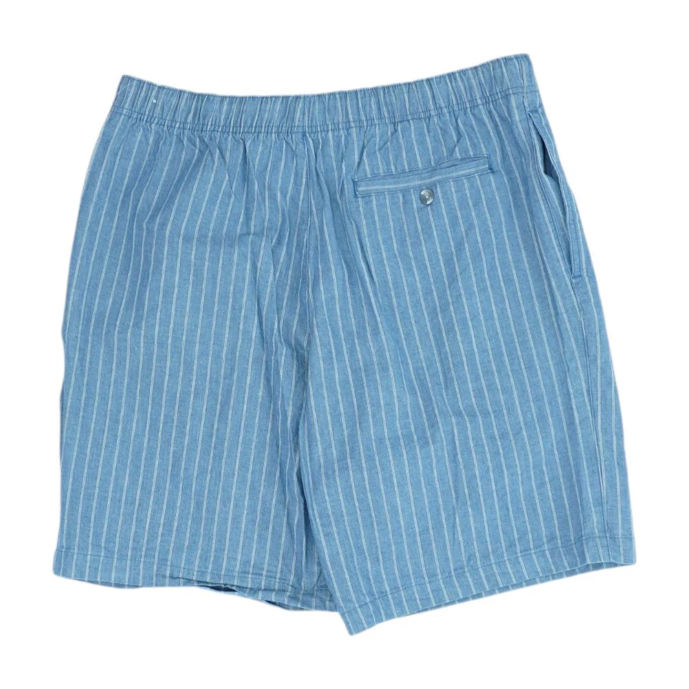 Blue Striped Casual Shorts - Image 2
