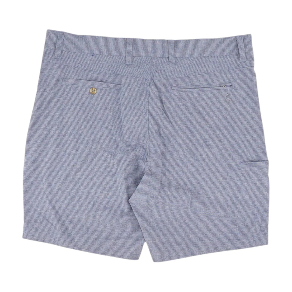 Blue Striped Chino Shorts - Image 2