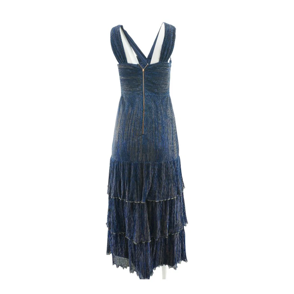 Blue Striped Midi Dress - Image 2