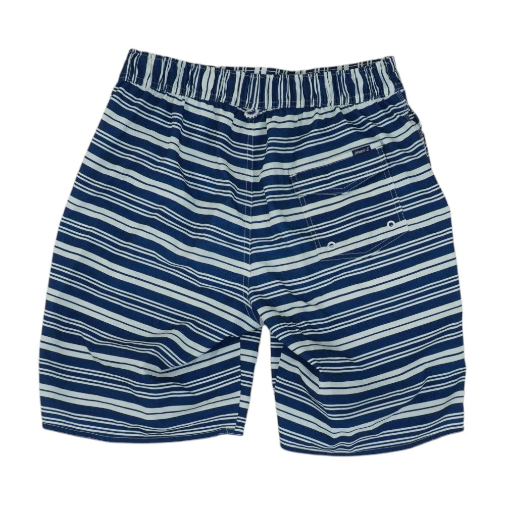 Blue Striped Swim Shorts - Image 2