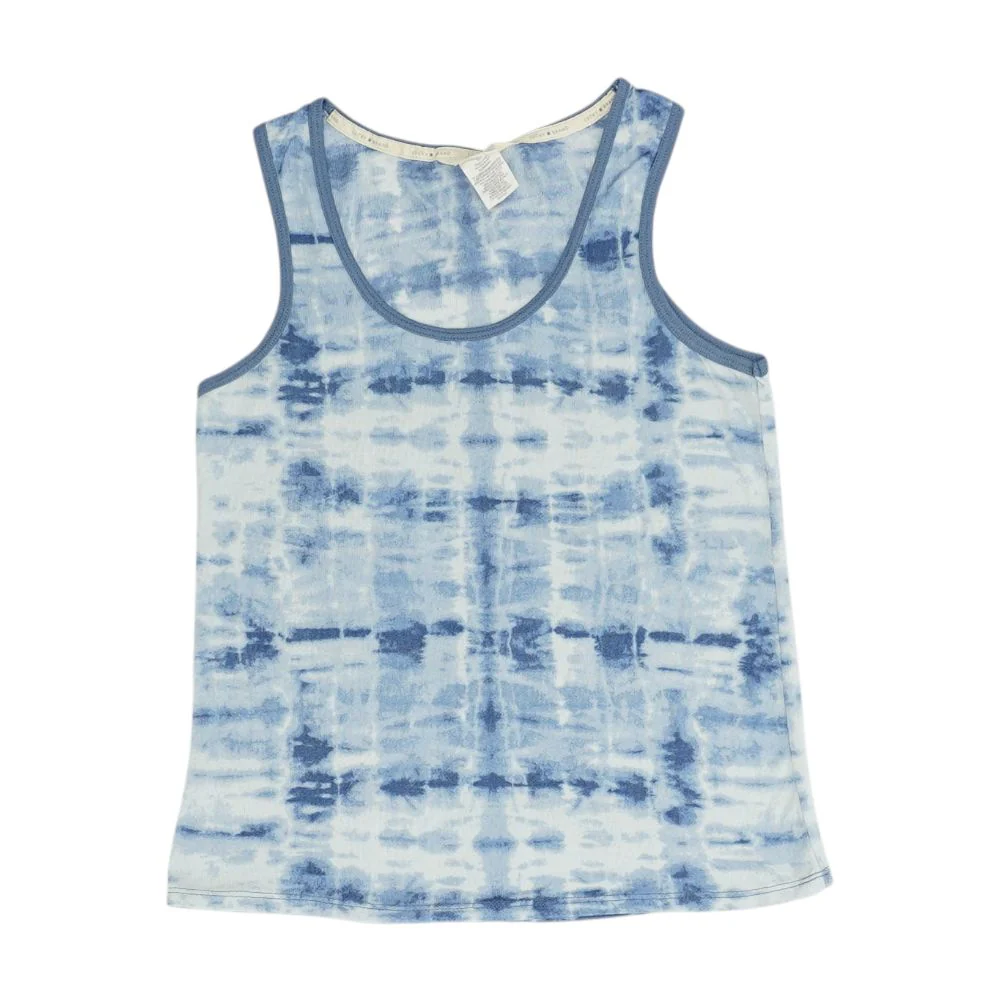 Blue Tie Dye Tank Knit Top - Image 2