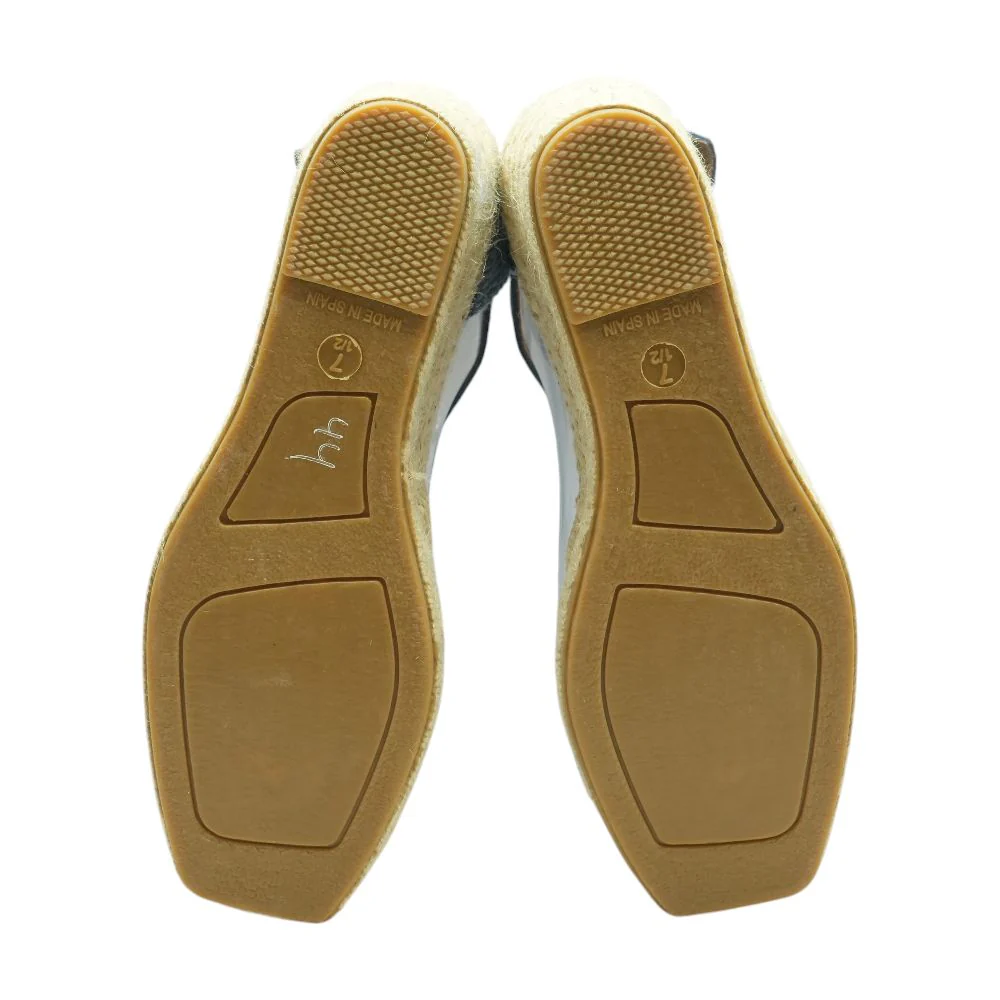 Blue Wedged Sandals - Image 3