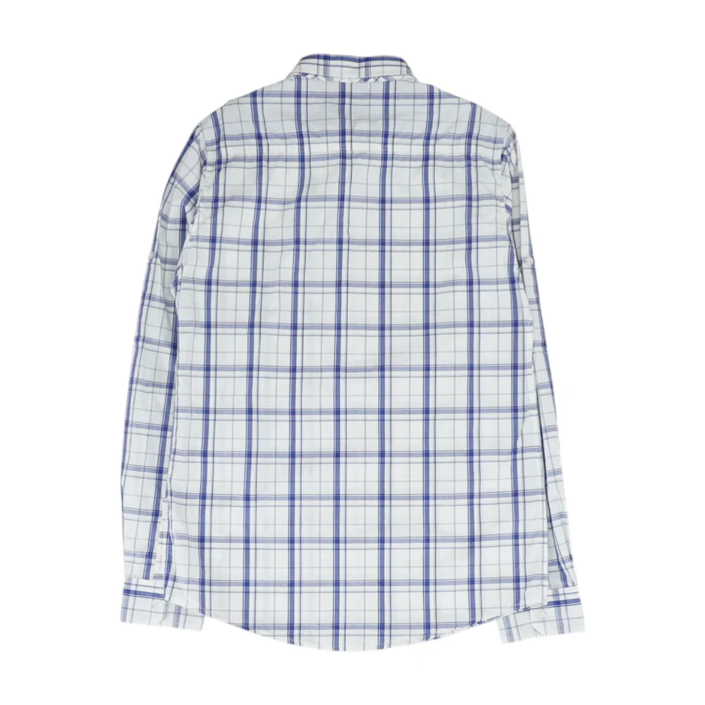 Blue Plaid Long Sleeve Button Down - Image 2